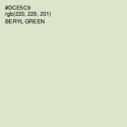#DCE5C9 - Beryl Green Color Image